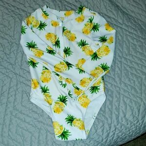 Old Navy Long Sleeve Toddler Swim Suit EUC